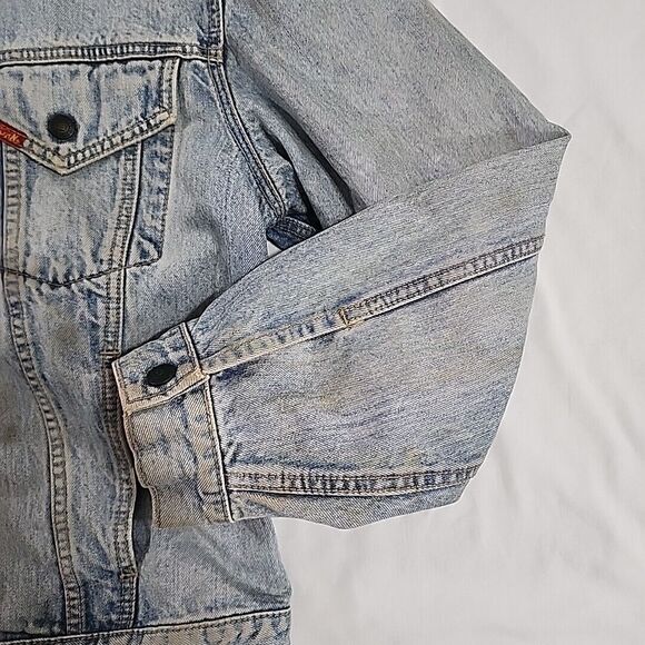 Vintage BIG JOHN Denim Jeans Trucker Jacket Blue‎ Japan SIZE 3L - Picture 8 of 13